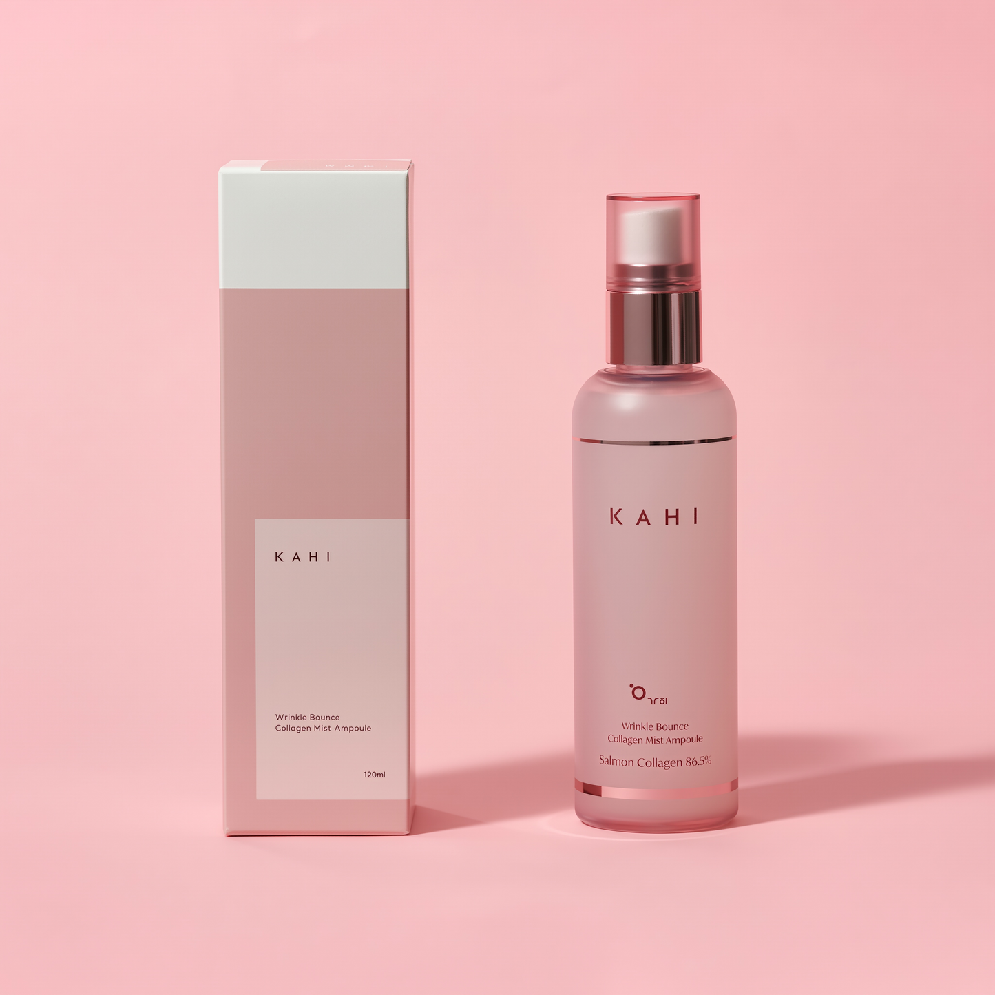KAHI Wrinkle Bounce Collagen Mist Ampoule, Hydrating Face Mist with Collagen, Hyaluronic Acid & Niacinamide, Lightweight Korean Facial Spray for Dry Skin & Makeup Refresh