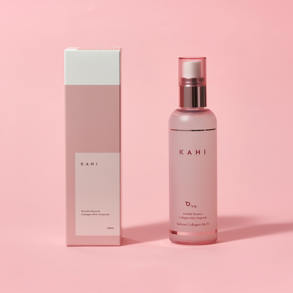 KAHI Wrinkle Bounce Collagen Mist Ampoule, Hydrating Face Mist with Collagen, Hyaluronic Acid & Niacinamide, Lightweight Korean Facial Spray for Dry Skin & Makeup Refresh